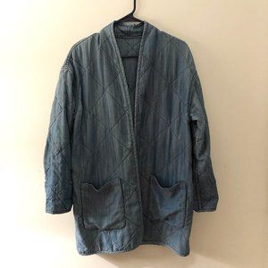 Jane Quilted Indigo Jacket